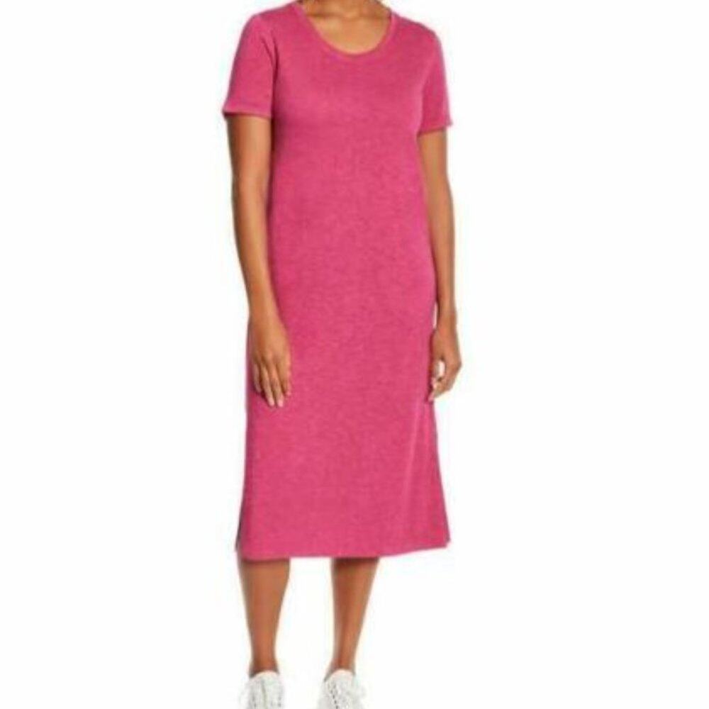 *JESSICA Simpson Womens Midi Dress with Slit - LARGE